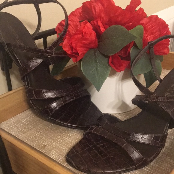 Kenneth Cole brown leather strappy sandals size 9 - Picture 4 of 8